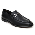 Black Italian deerskin bit loafer by Belvedere