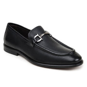 Black Italian Deerskin Bit Loafer by Belvedere
