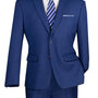 Marquis Collection: Twilight Blue 2 Piece Solid Color Single Breasted Regular Fit Suit