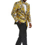 Stylefyre Collection: Men's Single-Breasted Jacket In Gold