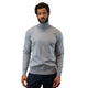 Men’s Grey Wool Cashmere Turtleneck Sweater Modern Fit