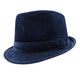 Montique Cobalt Fedora Corduroy Stingy Brim Hat H-18F