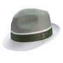 Ivorythm Collection: Hunter Two Tone Braided Pinch Fedora Hat