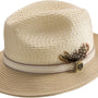 BraidAire: Montique Cream Braided Fedora with Airy Crown