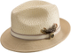 Cream Braided Fedora Hat with Maize Brim and Airy Crown by Montique - FINAL SALE