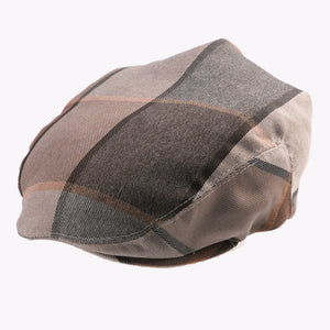 Brown Checkered Ivy Cap Classic Flat Cap