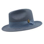 Aurorify Collection: Carolina Braided Wide Brim Pinch Fedora Matching Grosgrain Ribbon Hat