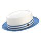 Andaras Collection: Montique Carolina Straw Pork Pie Two Tone Hat