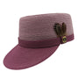Razzelique Collection: Men's Braided Two Tone Legionnaire Hat in Dusty Rose