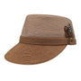 Razzelique Collection: Men's Braided Two Tone Legionnaire Hat in Apricot