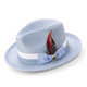 Pelican Collection: Montique Carolina Fedora Hat with Two-Tone Grosgrain Ribbon Band and Feather Accent