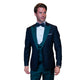 ChicChato Collection: Black Tuxedo with Hunter Peak Lapel and Accents - Modern Fit