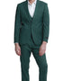 Avantique Collection: 3-Piece Solid Suit For Men In Hunter - Slim Fit