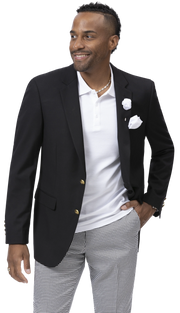 Shelley Styles Collection: Black Single Breasted Blazer