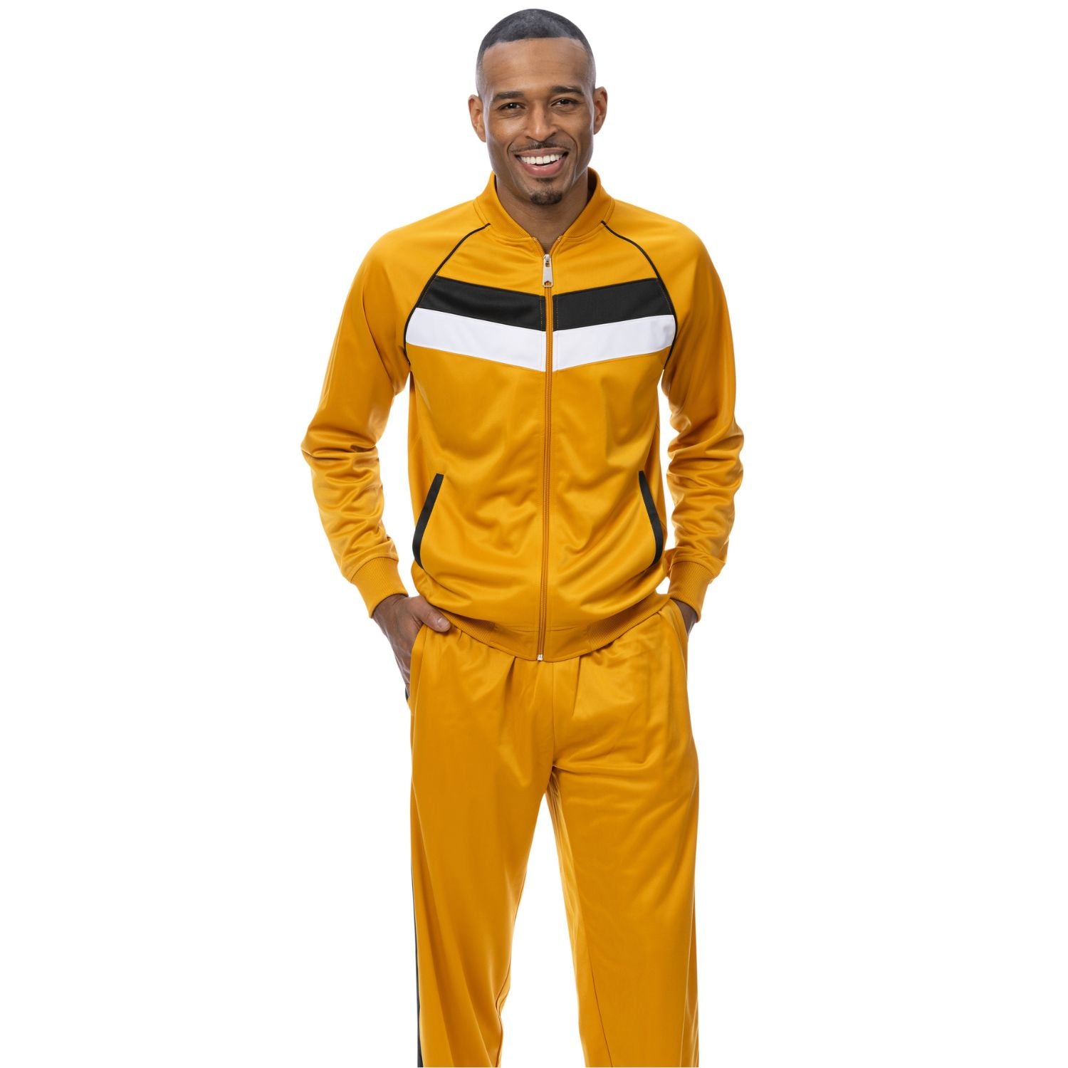 Mens yellow tracksuit best sale