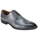 Knightly Knot Collection: Premium Grey Leather Lace Dress Shoes - Joel