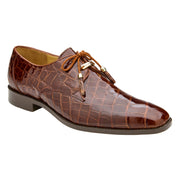 Peanut Genuine American Alligator Lace-Up Shoes by Belvedere