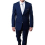 Essential Elegance Collection: Men's Two-Piece Suit Slim Fit with Notch Lapel In Blue - Slim Fit