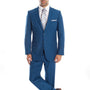 Essential Elegance Collection: Men's Two-Piece Suit Slim Fit with Notch Lapel In French Blue - Slim Fit