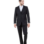 Atlas Heritage Collection: Three-Piece Solid Black Suit