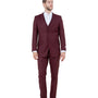 Atlas Heritage Collection: Three-Piece Solid Burgundy Suit