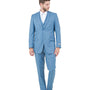 Atlas Heritage Collection: Three-Piece Solid Dusty Blue Suit