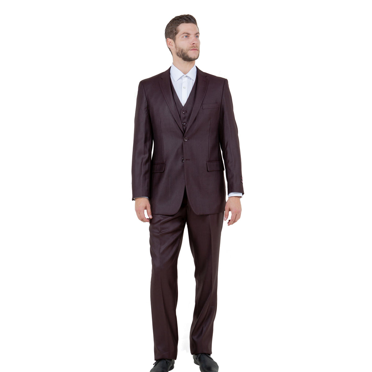 Burgundy suit - M158