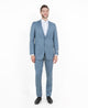 Avalon Collection: Sharkskin Two-Piece Suit – Smoke Blue
