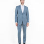 Avalon Collection: Sharkskin Two-Piece Suit – Smoke Blue