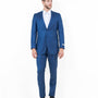 Avalon Collection: Sharkskin Two-Piece Suit – Blue