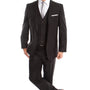 Statesman Collection: Black Three-Piece Suit – Hybrid Fit