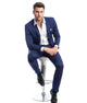 Metropolis Modern Collection: Dark Blue Two-Piece Suit – Skinny Fit