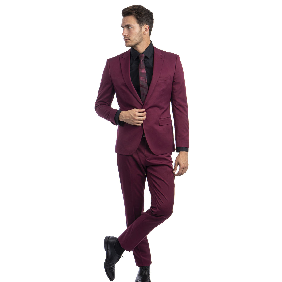 Burgundy suit - M284SK