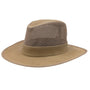 Dorfman Natural Soaker Sun Hat with Mesh Sidewall