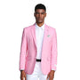 Oceanic Outfits Collection: Pink Solid Color Slim Fit Blazer