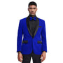 Trendy Tune Collection: Royal Solid Color Single Breasted Slim Fit Blazer