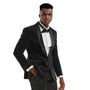 Trendy Tune Collection: Black Solid Color Single Breasted Slim Fit Blazer
