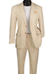 Albero Collection: Tan Linen Cotton Modern Fit 2-Piece Suit