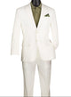 Albero Collection: White Linen Cotton Modern Fit 2-Piece Suit
