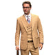 Celestio Collection: Camel 3-Piece Peak Lapel Suit