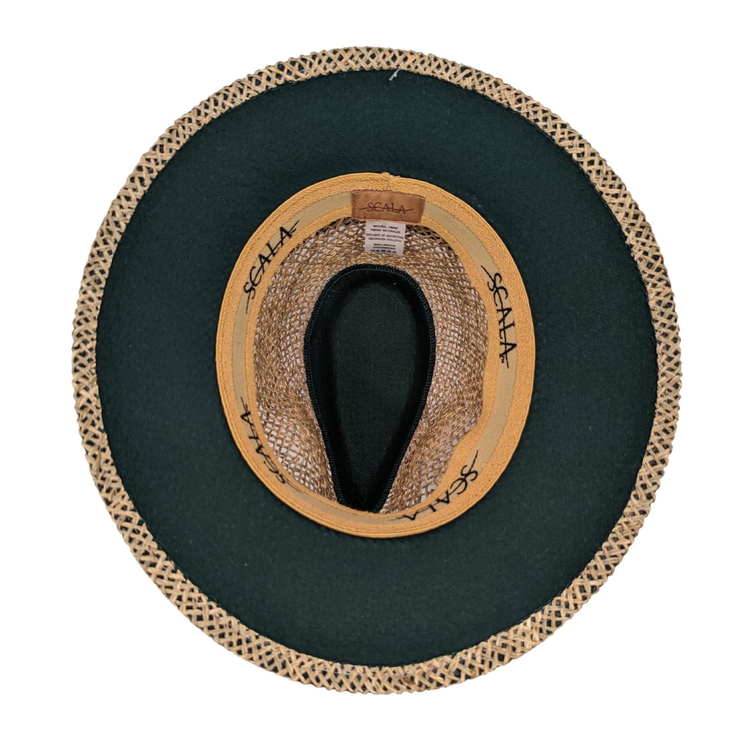 Twisted Seagrass Safari Hat 3 Inch Brim-Dark Green – Suits & More