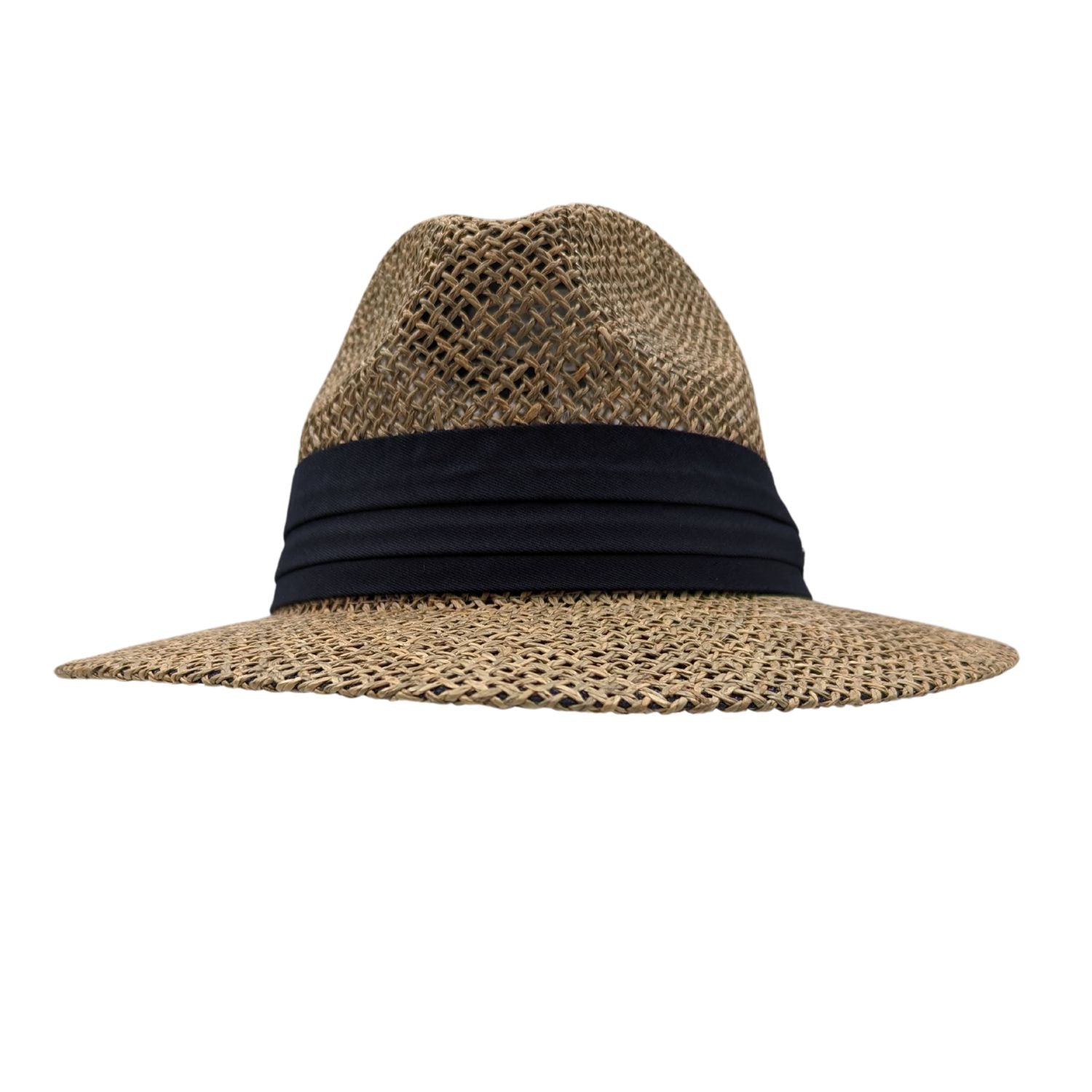 White Straw Fedora Hat | Elevate Your Summer Style with Classic Sophistication - DNK Mobile S
