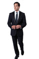 Zosimo Collection: Navy Tuxedo with Black Satin Peak Lapel – Slim Fit