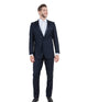 Vanguard Collection: Navy Tuxedo with Navy Satin Peak Lapel – Slim Fit