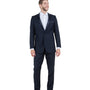 Vanguard Collection: Navy Tuxedo with Navy Satin Peak Lapel – Slim Fit