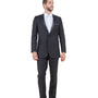 Vanguard Collection:  Dark Grey Tuxedo with Dark Grey Satin Peak Lapel – Slim Fit