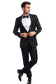Sterling Collection: Black Tuxedo with Satin Shawl Collar – Slim Fit