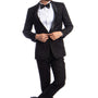 Sterling Collection: Black Tuxedo with Satin Shawl Collar – Slim Fit