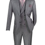 Classique Collection: Modern Fit 3-Piece Suit with Vest In Charcoal