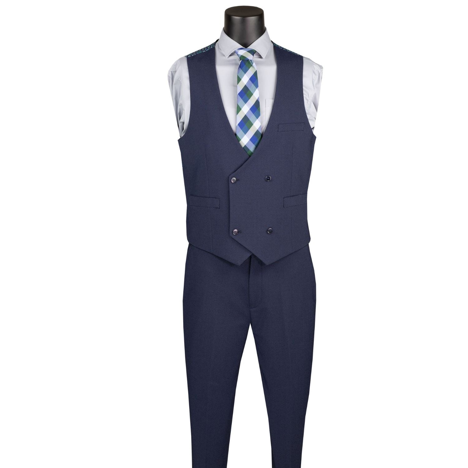 Mavix Collection: 3-Piece Modern Fit Super Stretch Suit with